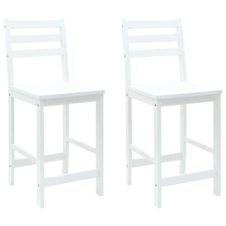 Eettafelstoelen 2 pcs Wit 40 x 47,5 x 99,5 cm