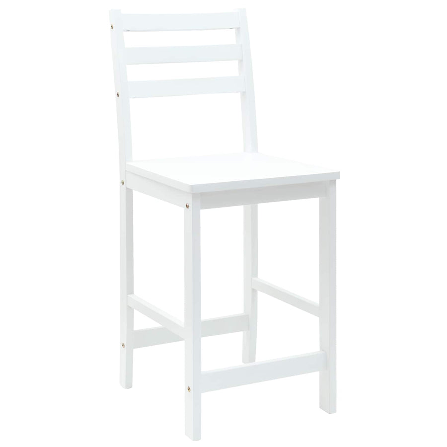 Eettafelstoelen 2 pcs Wit 40 x 47,5 x 99,5 cm
