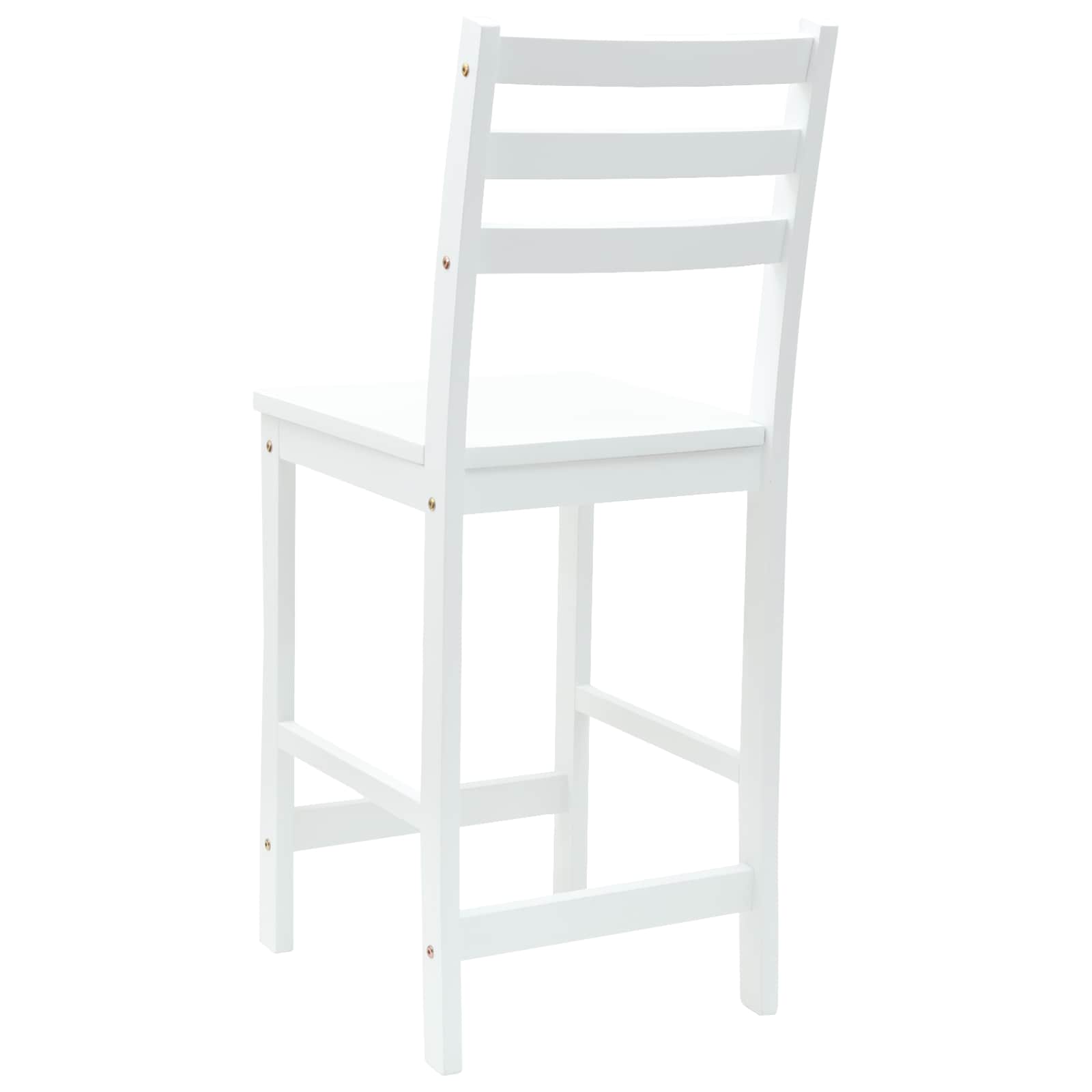 Eettafelstoelen 2 pcs Wit 40 x 47,5 x 99,5 cm