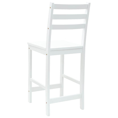 Eettafelstoelen 2 pcs Wit 40 x 47,5 x 99,5 cm