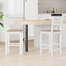 Eettafelstoelen 2 pcs Wit 40 x 47,5 x 99,5 cm