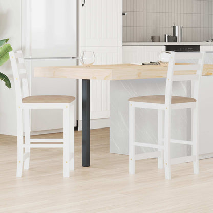 Eettafelstoelen 2 pcs Wit 40 x 47,5 x 99,5 cm