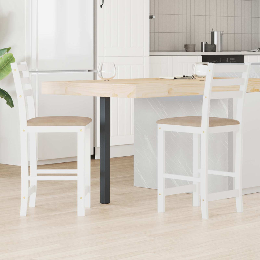 Eettafelstoelen 2 pcs Wit 40 x 47,5 x 99,5 cm