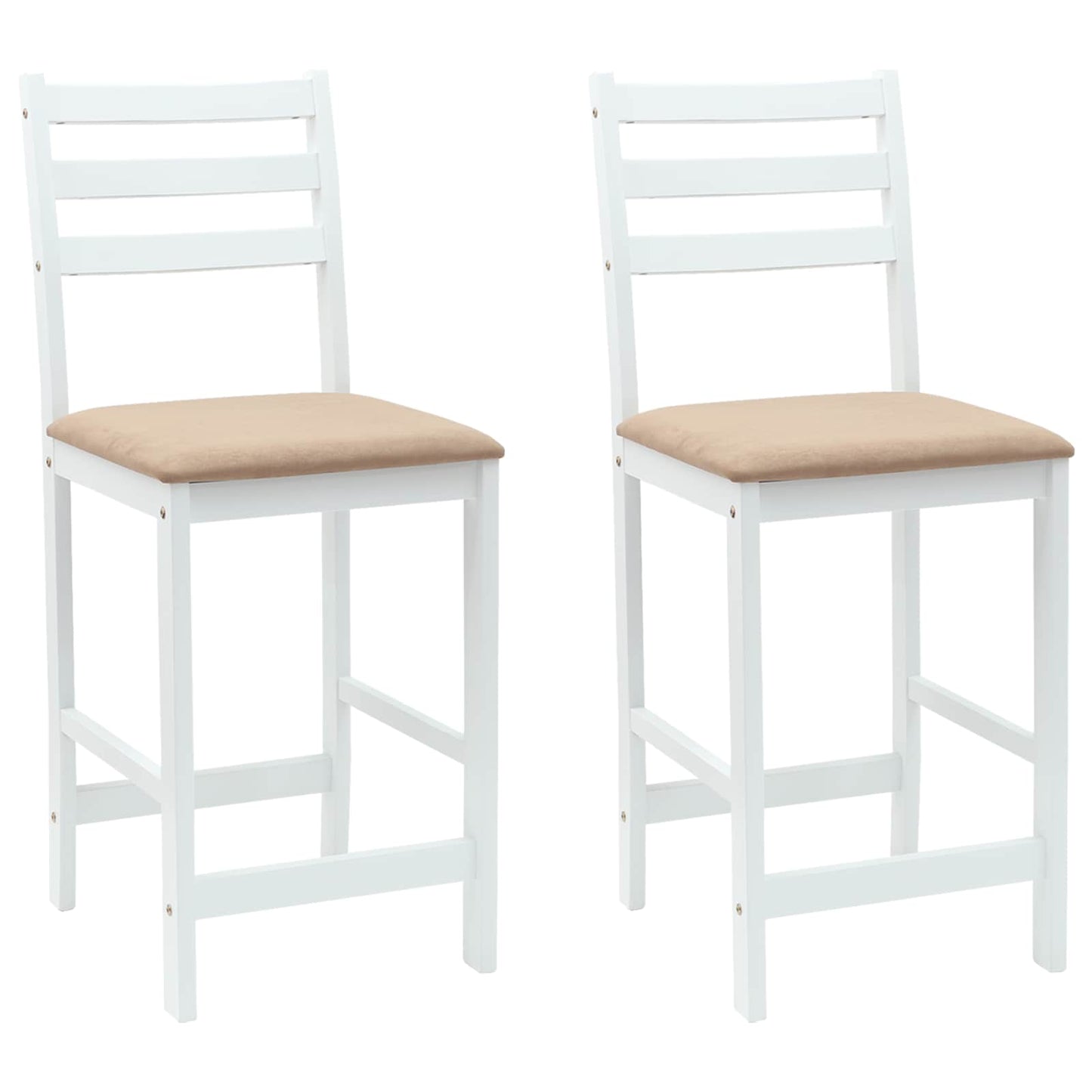Eettafelstoelen 2 pcs Wit 40 x 47,5 x 99,5 cm