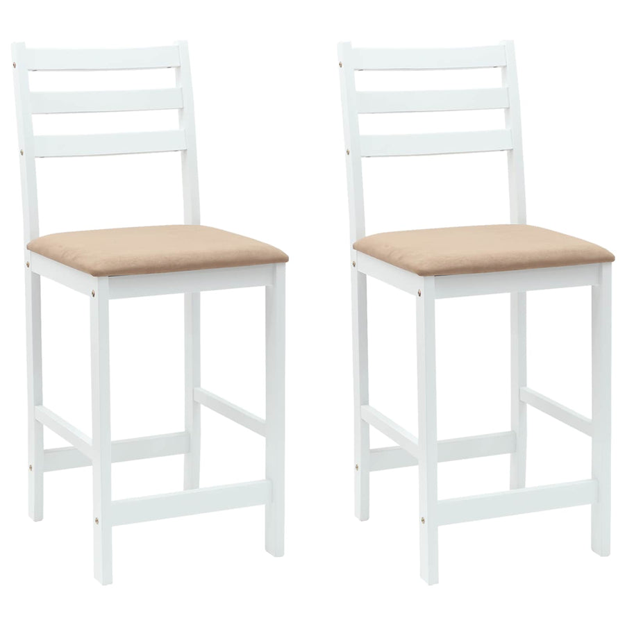 Eettafelstoelen 2 pcs Wit 40 x 47,5 x 99,5 cm