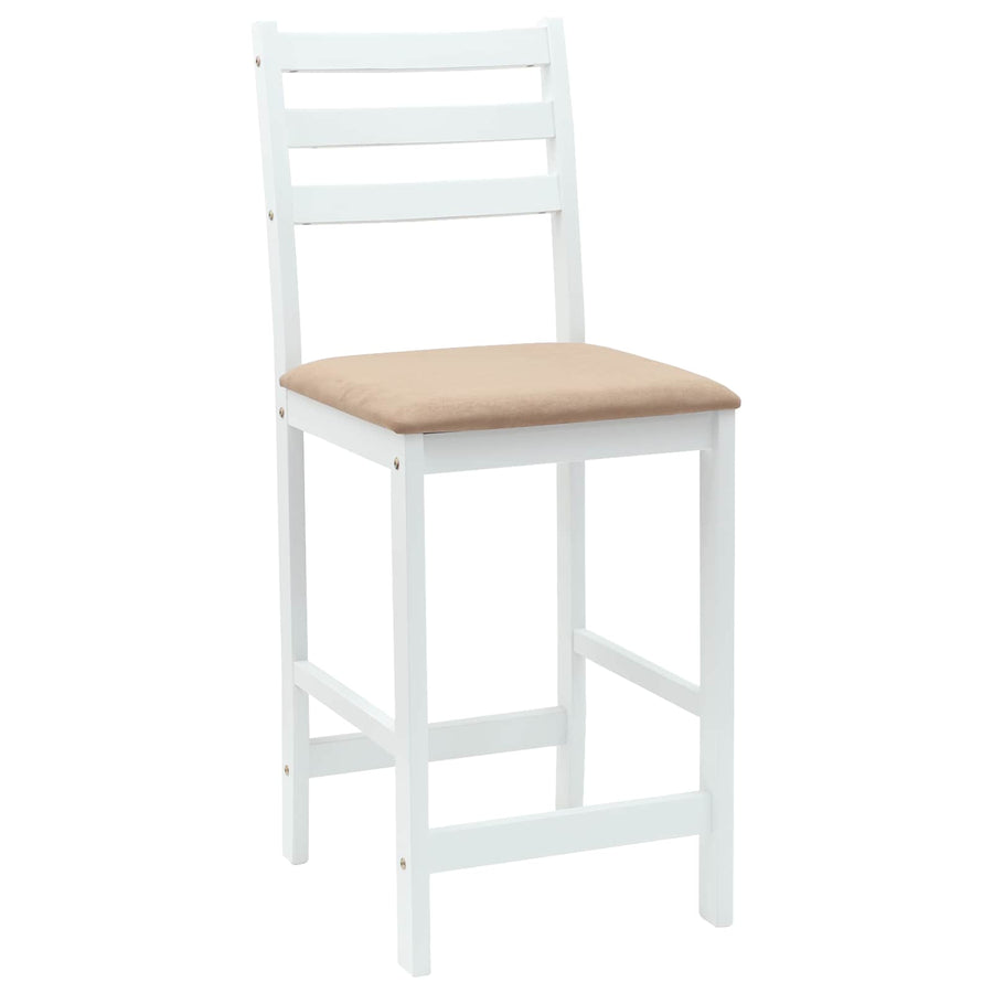 Eettafelstoelen 2 pcs Wit 40 x 47,5 x 99,5 cm