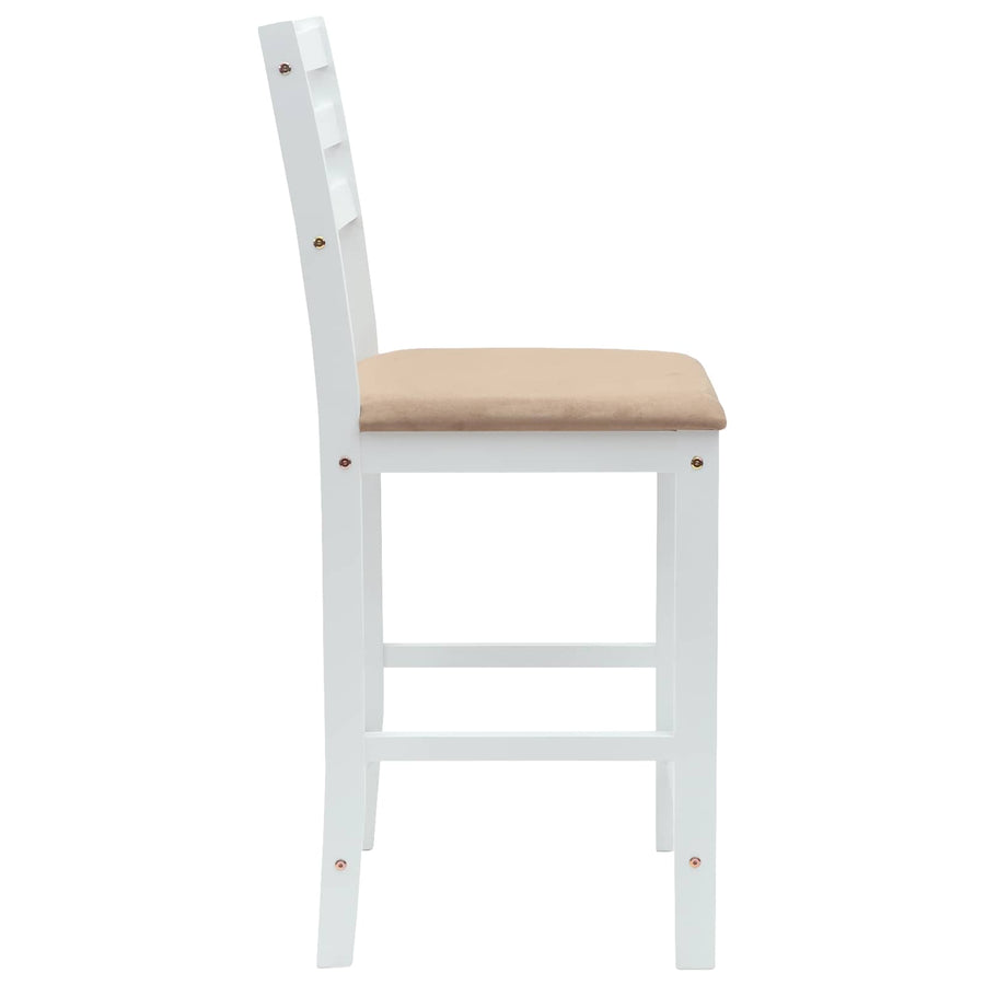 Eettafelstoelen 2 pcs Wit 40 x 47,5 x 99,5 cm