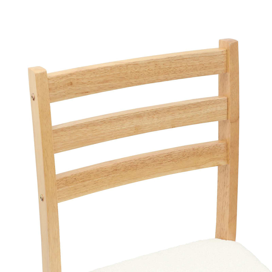 Eettafelstoelen 2 pcs Naturel 40 x 47,5 x 99,5 cm