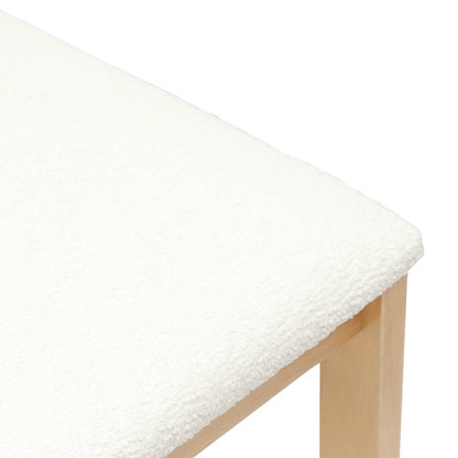 Eettafelstoelen 2 pcs Naturel 40 x 47,5 x 99,5 cm