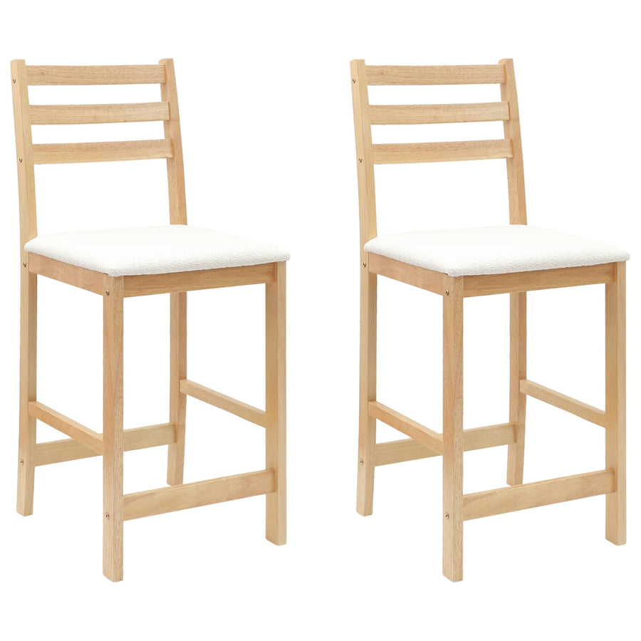Eettafelstoelen 2 pcs Naturel 40 x 47,5 x 99,5 cm