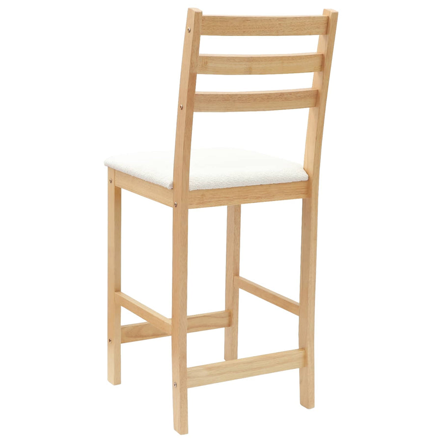 Eettafelstoelen 2 pcs Naturel 40 x 47,5 x 99,5 cm