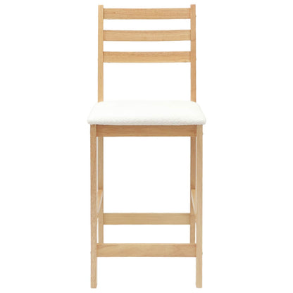 Eettafelstoelen 2 pcs Naturel 40 x 47,5 x 99,5 cm