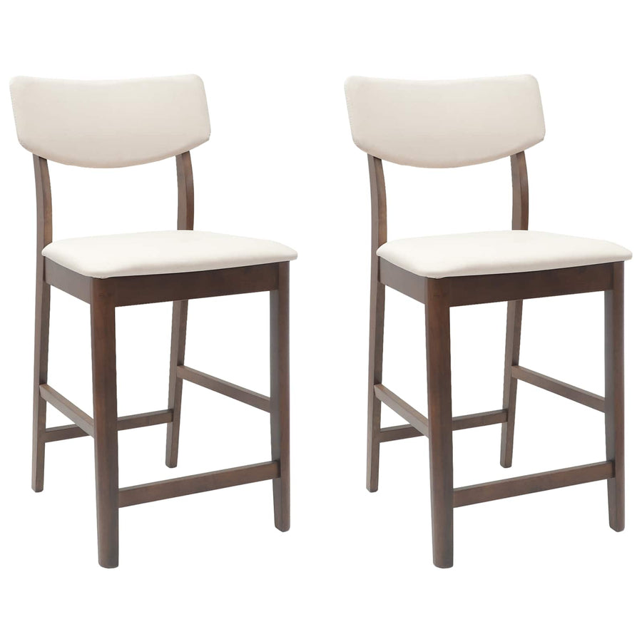 Eettafelstoelen 2 pcs Licht Bruin 48 x 49 x 95 cm
