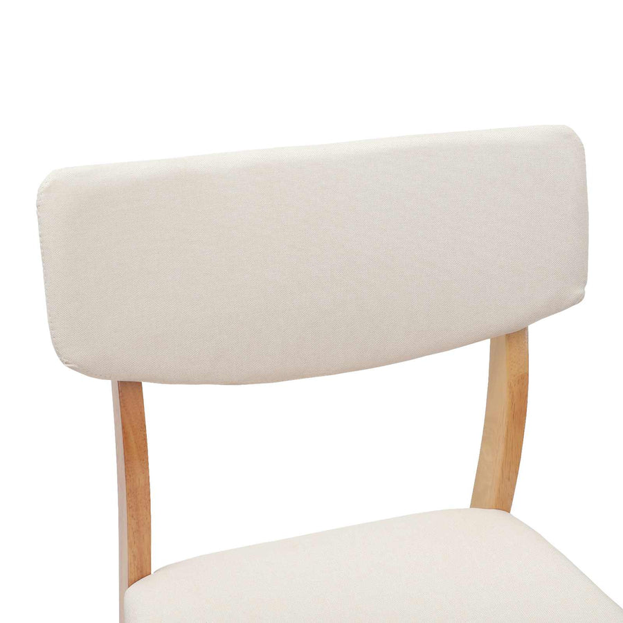 Eettafelstoelen 2 pcs Naturel 48 x 49 x 95 cm