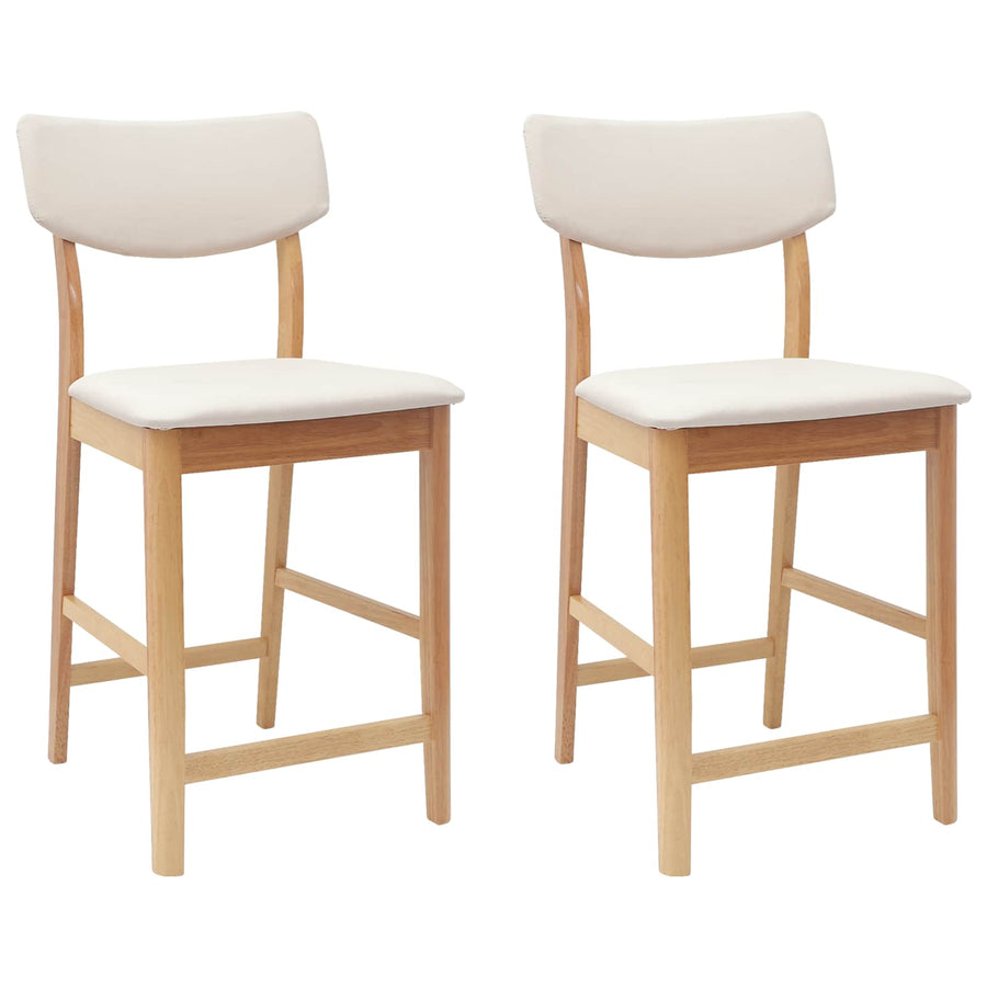 Eettafelstoelen 2 pcs Naturel 48 x 49 x 95 cm