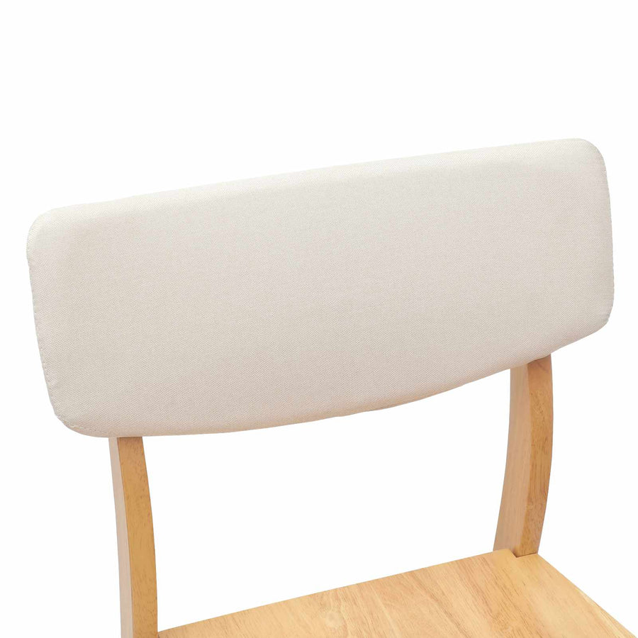 Eettafelstoelen 2 pcs Naturel 48 x 49 x 95 cm