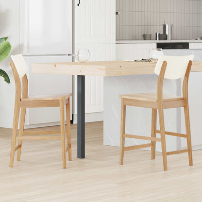 Eettafelstoelen 2 pcs Naturel 48 x 49 x 95 cm