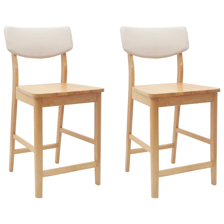 Eettafelstoelen 2 pcs Naturel 48 x 49 x 95 cm