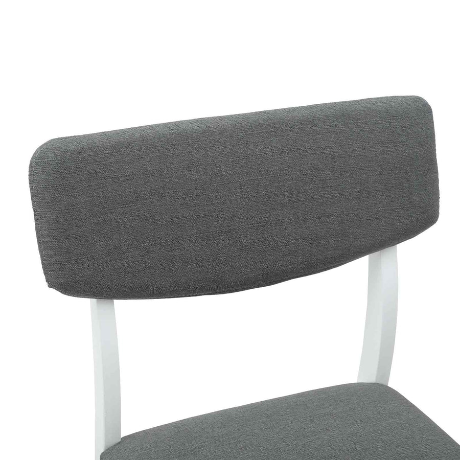 Eettafelstoelen 2 pcs Wit 48 x 49 x 95 cm Massief Rubberhout