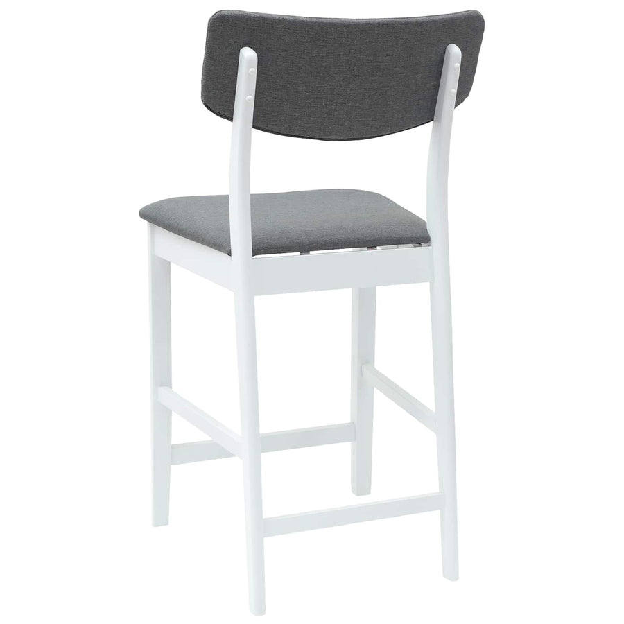 Eettafelstoelen 2 pcs Wit 48 x 49 x 95 cm Massief Rubberhout