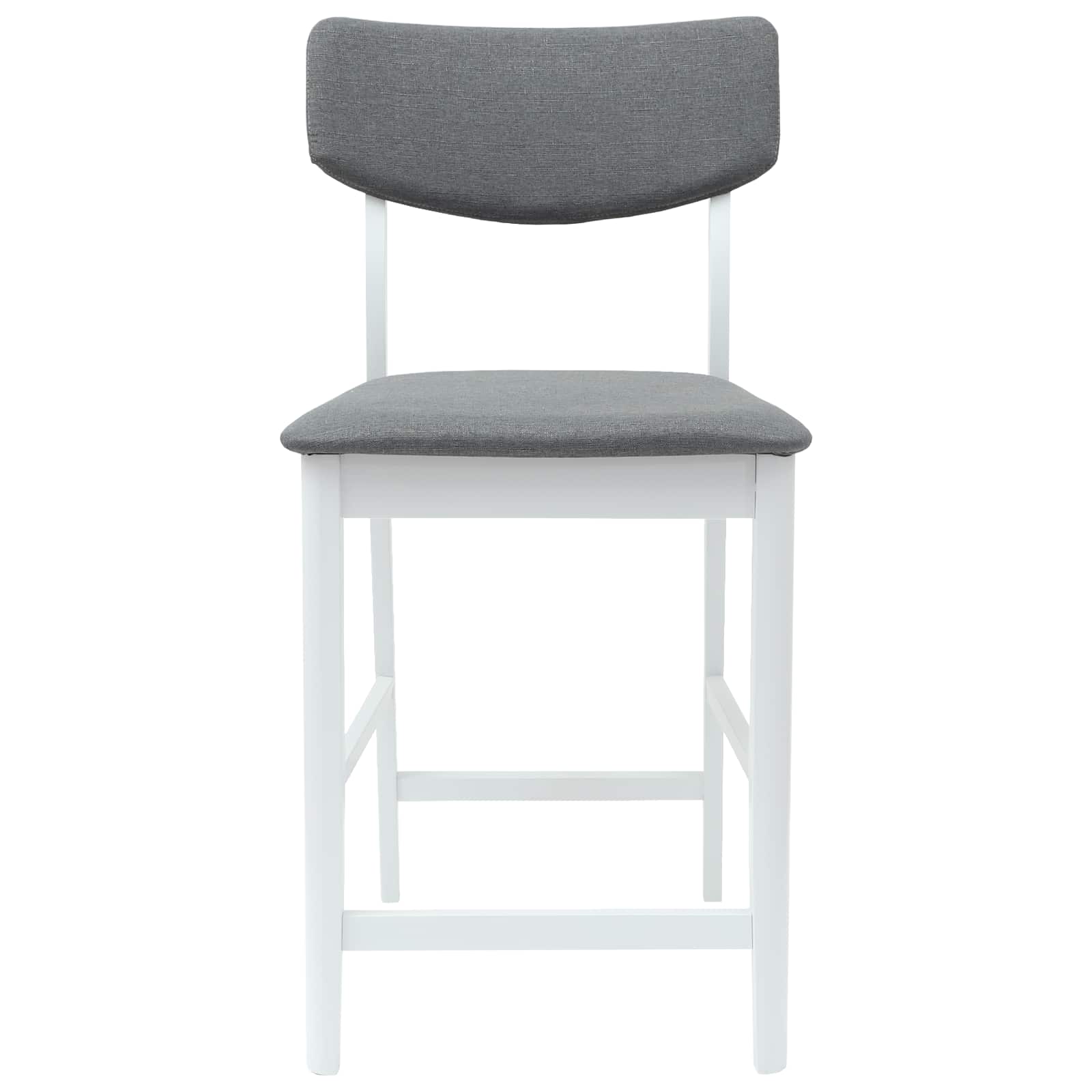 Eettafelstoelen 2 pcs Wit 48 x 49 x 95 cm Massief Rubberhout