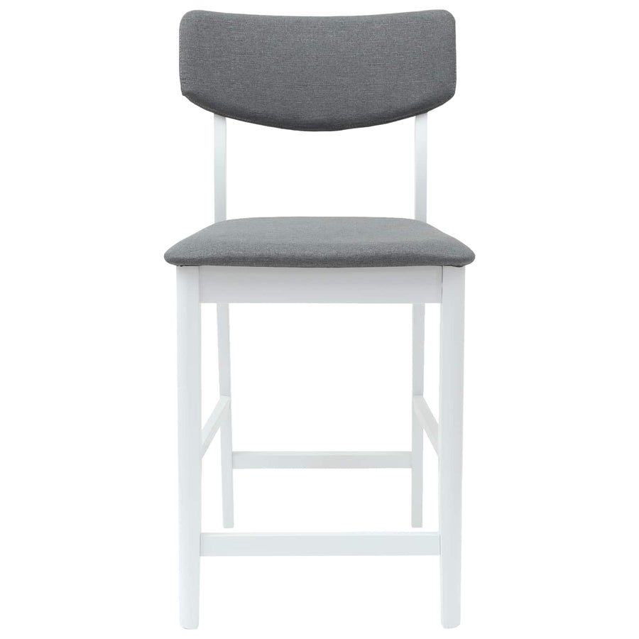 Eettafelstoelen 2 pcs Wit 48 x 49 x 95 cm Massief Rubberhout
