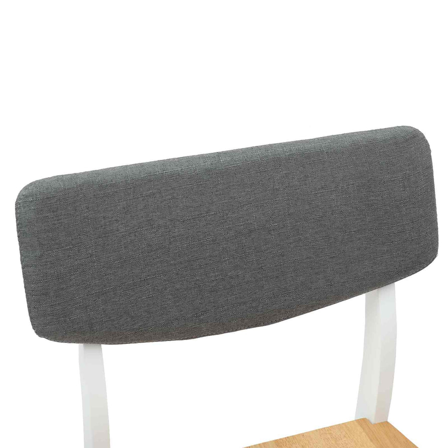 Eettafelstoelen 2 pcs Wit 48 x 49 x 95 cm Massief Rubberhout