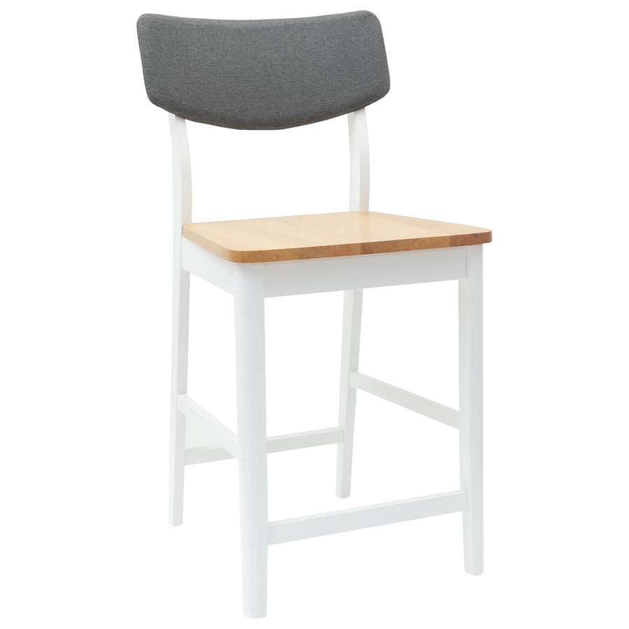 Eettafelstoelen 2 pcs Wit 48 x 49 x 95 cm Massief Rubberhout