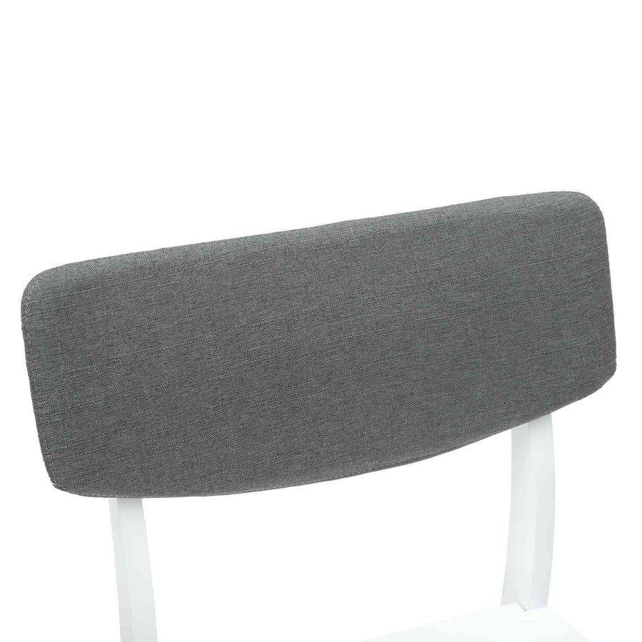 Eettafelstoelen 2 pcs Wit 48 x 49 x 95 cm Massief Rubberhout