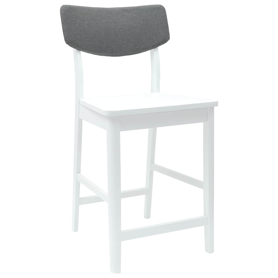 Eettafelstoelen 2 pcs Wit 48 x 49 x 95 cm Massief Rubberhout