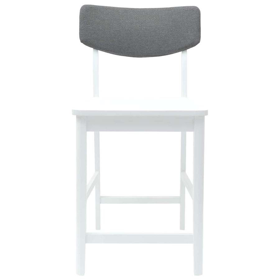 Eettafelstoelen 2 pcs Wit 48 x 49 x 95 cm Massief Rubberhout