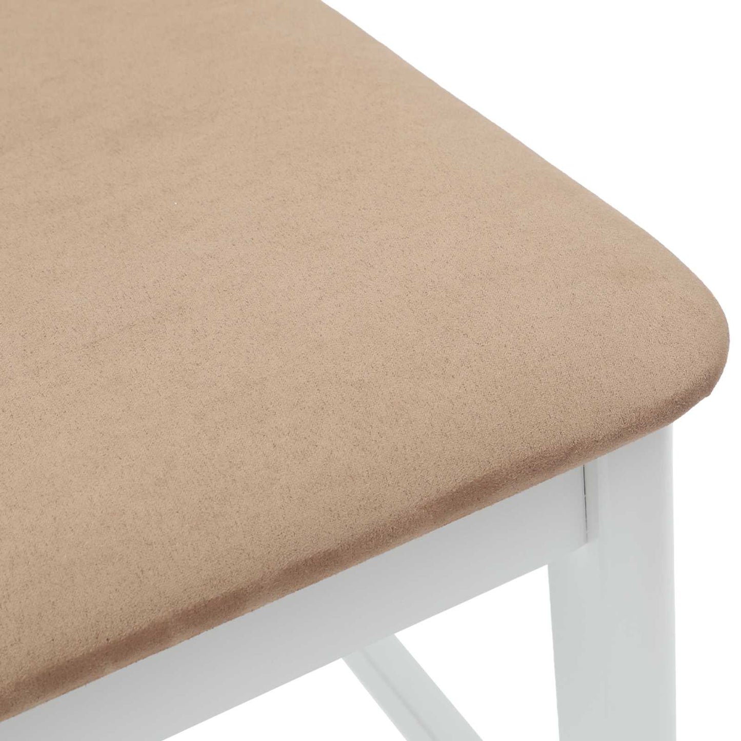 Eettafelstoelen 2 pcs Wit 48 x 49 x 95 cm Massief Rubberhout