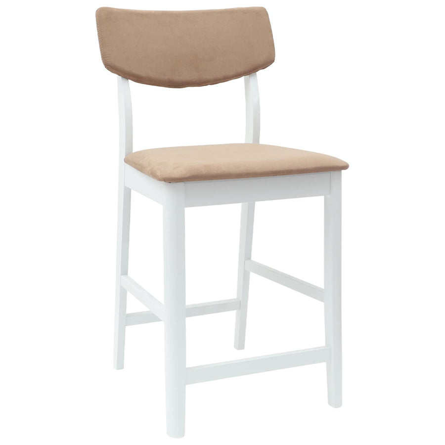 Eettafelstoelen 2 pcs Wit 48 x 49 x 95 cm Massief Rubberhout