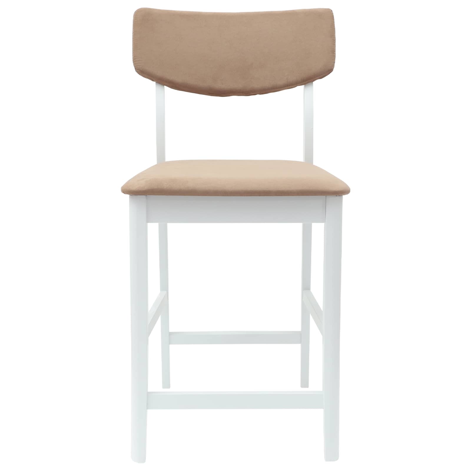 Eettafelstoelen 2 pcs Wit 48 x 49 x 95 cm Massief Rubberhout