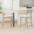 Dining Chairs 2 pcs Natural 48 x 49 x 95 cm