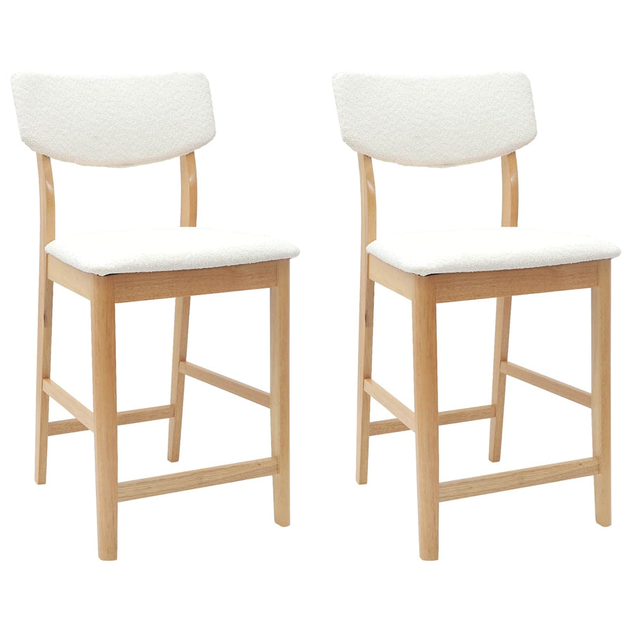 Eettafelstoelen 2 pcs Naturel 48 x 49 x 95 cm