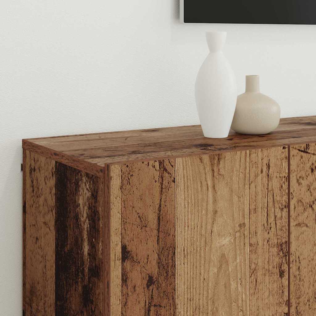 TV Eenheden Wandgemonteerd 6 pcs Oud hout Bewerkt hout