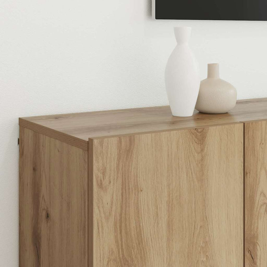 TV Eenheden 6 pcs artisanaal eikenkleurig Bewerkt hout