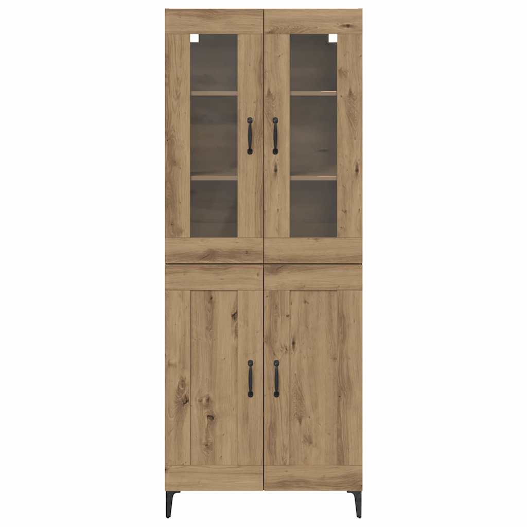 Hoge kast Artisan Eiken 69,5 x 34 x 180 cm Bewerkt hout