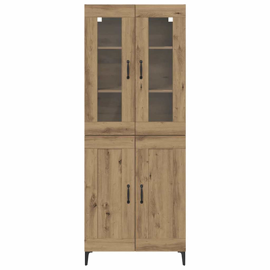 Hoge kast Artisan Eiken 69,5 x 34 x 180 cm Bewerkt hout