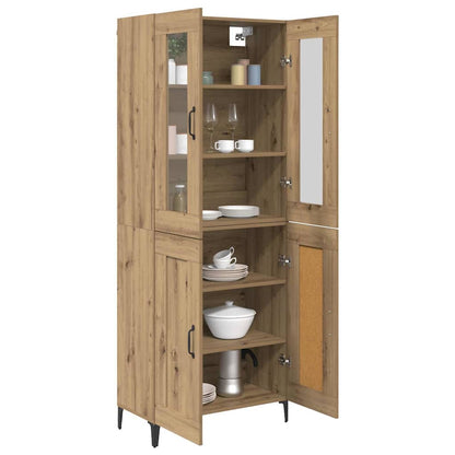Hoge kast Artisan Eiken 69,5 x 34 x 180 cm Bewerkt hout