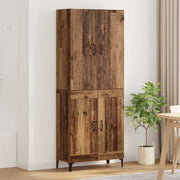 Highboard 69,5x34x180 cm bewerkt hout oud hout