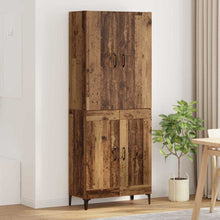 Highboard Oud Hout 69,5 x 34 x 180 cm Bewerkt hout