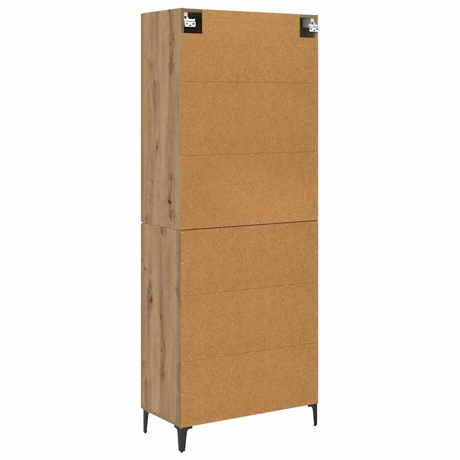 Highboard Artisan Eiken 69,5 x 34 x 180 cm Bewerkt hout