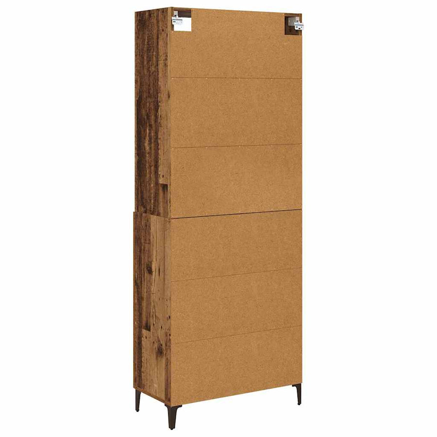 Dressoir Wandgemonteerd 2 pcs Oud hout Bewerkt hout
