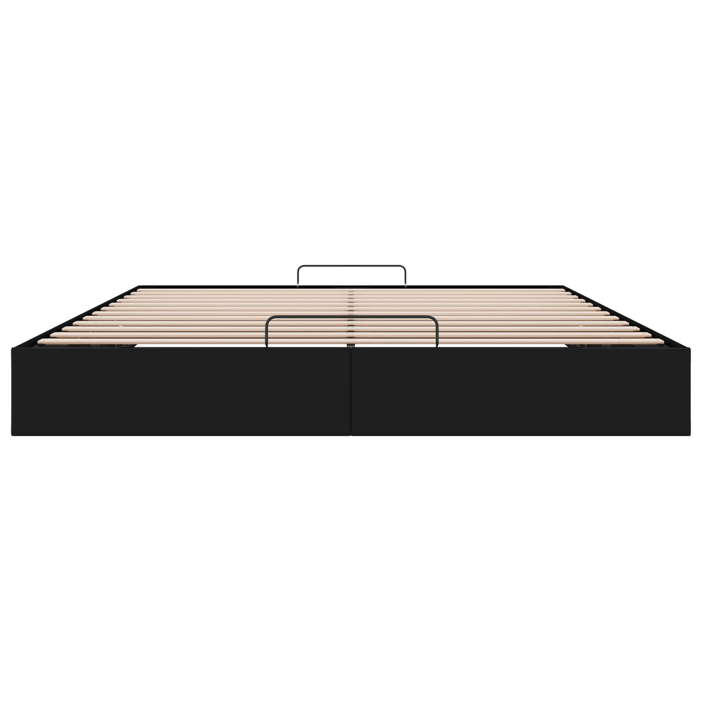 Ottoman Bedframe Zwart King size Kunstleer