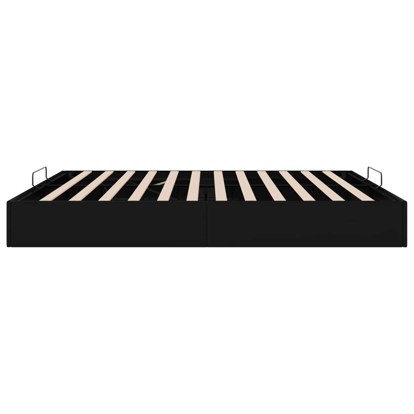 Ottoman Bedframe Zwart King size Kunstleer
