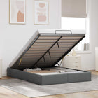 Ottoman bedframe donkergrijs 153x203 cm