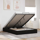 Ottoman bedframe 153x203 cm zwart stof