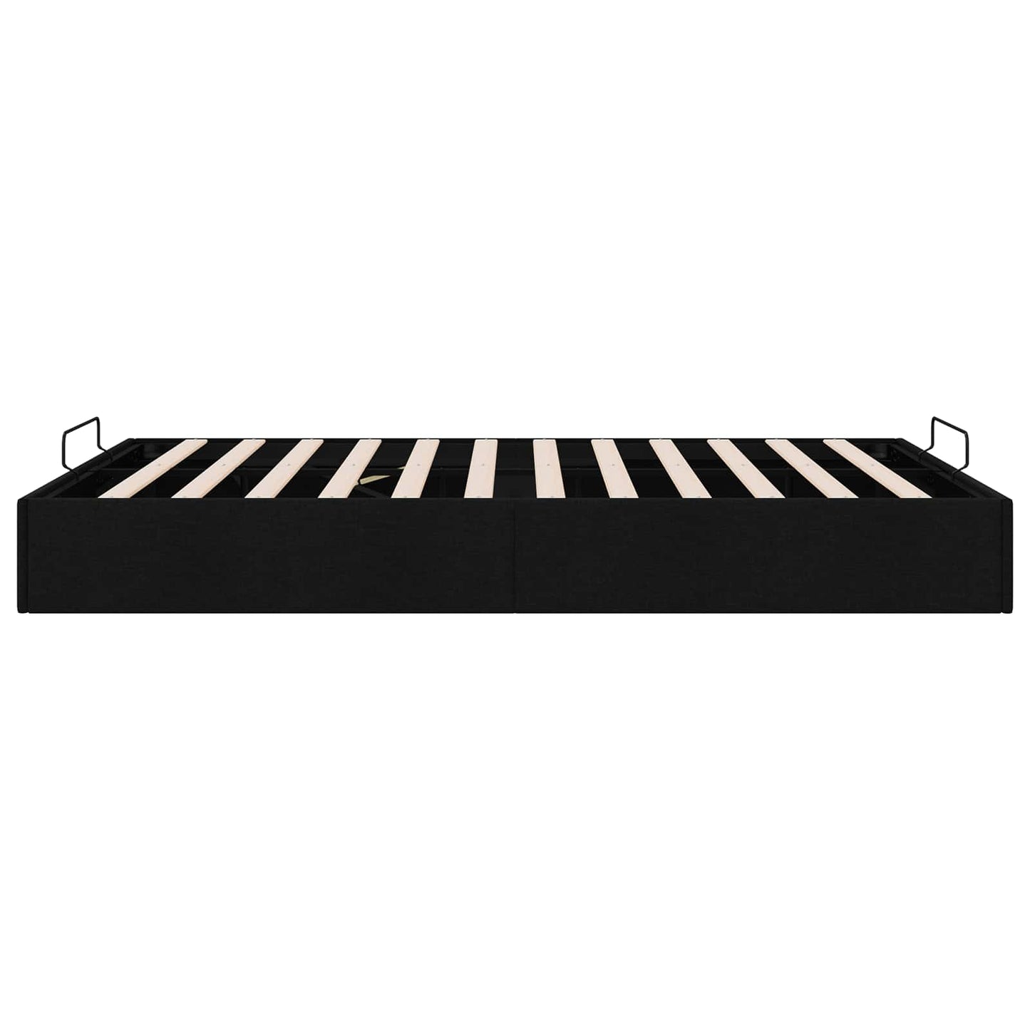 Ottoman Bedframe Zwart 153 x 203 cm Stof